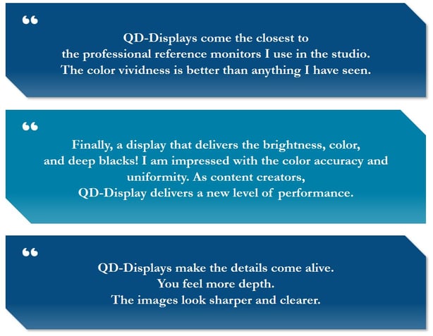 Hollywood reveal quotes - Samsung QD-Display(QD-OLED)